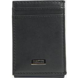 Kenneth Cole | Nappa Leather Bifold Wallet Ã¢ÂÂ Magnetic Front Pocket Black Black